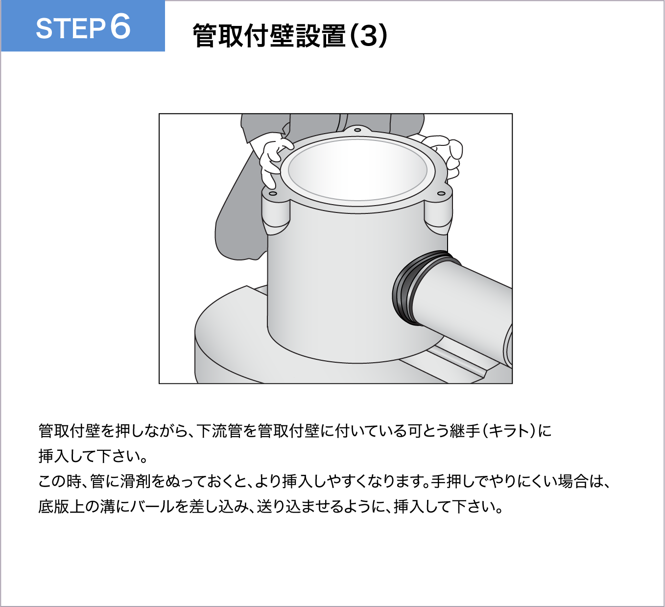 管取付壁設置（3）